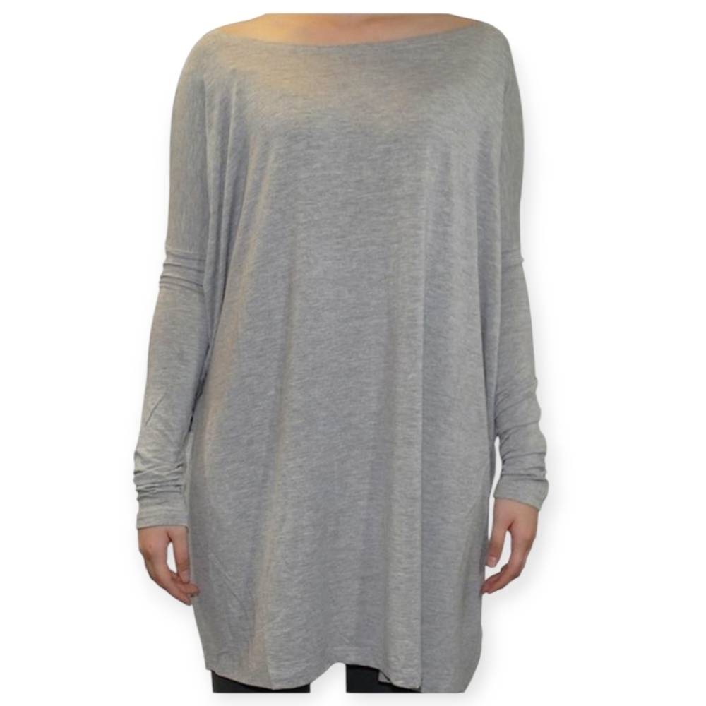 Piko 1988 Women's Long Sleeve Tunic, Gray, Size Medium